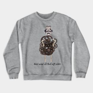 Steampunk Robot Tee Crewneck Sweatshirt